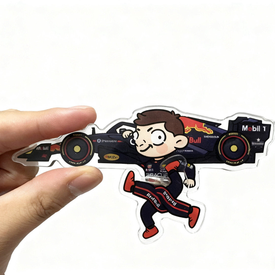 Max carrying the car