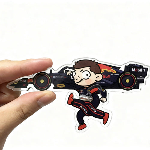 Max carrying the car
