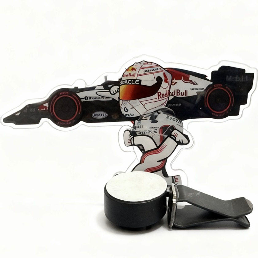 Max carrying the car